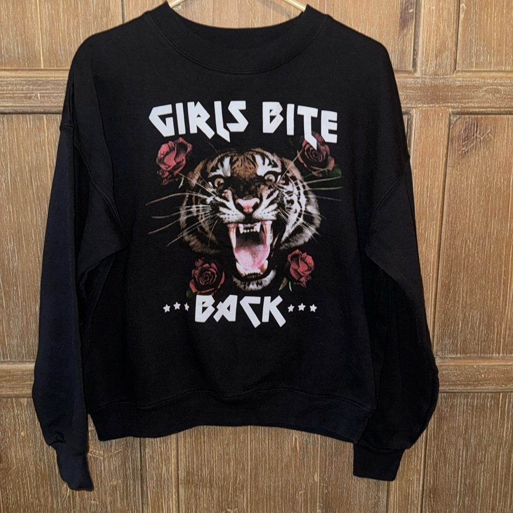 Small Girls Bite Back Crew Neck Sweater